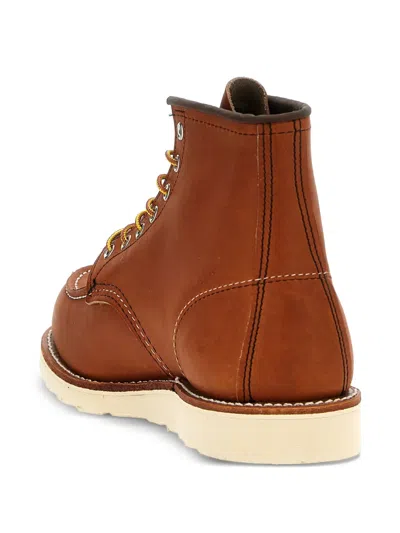 Red Wing Shoes Classic Moc Lace-up Boots For Men In Brown