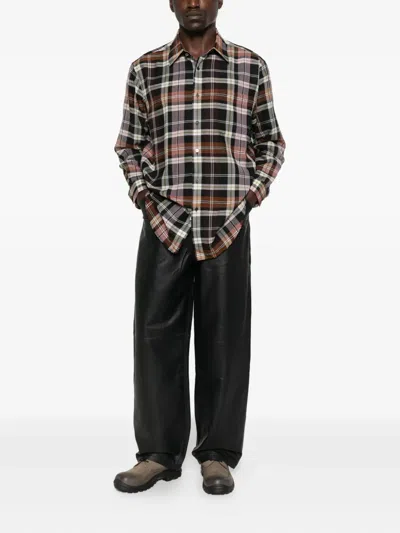 Carter Young Hugo Plaid Shirt In Black