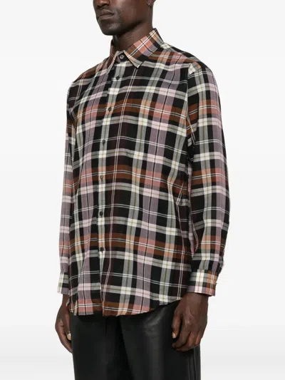 Carter Young Hugo Plaid Shirt In Black