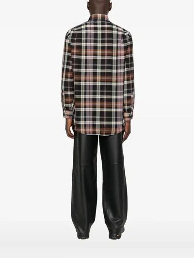 Carter Young Hugo Plaid Shirt In Black