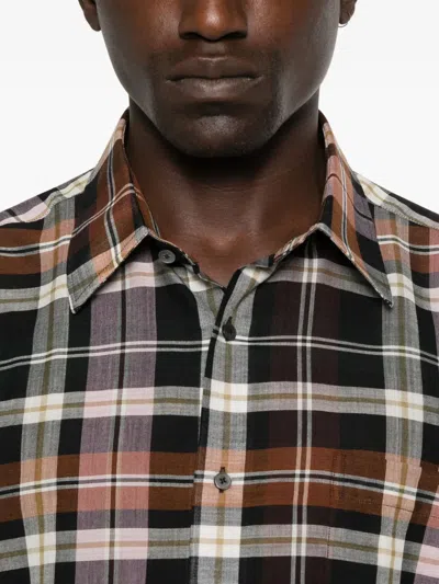 Carter Young Hugo Plaid Shirt In Black