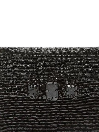 珠饰翻盖单肩包