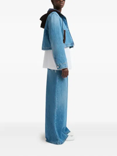 Marni Jeans With Appliqué In Blue