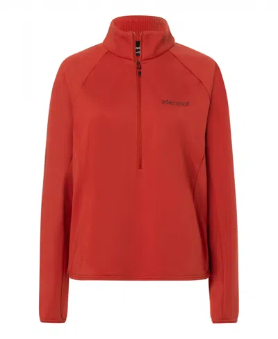 Marmot Women's Leconte Fleece Half-zip Pullover In Red