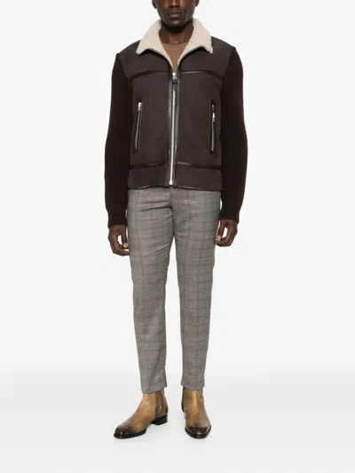 ZIP-UP LEATHER JACKET