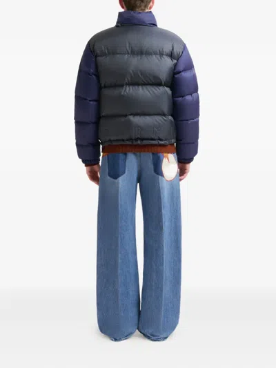 Marni Two-tone Quilted Jacket In Multi