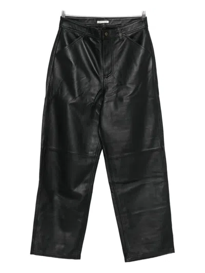 Carter Young Big Ben Leather Trousers In Black