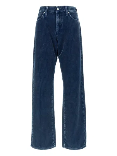 7 For All Mankind Womens Radar Tess Straight-leg High-rise Denim Trousers In Blue