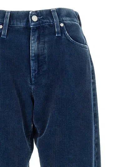 7 For All Mankind Womens Radar Tess Straight-leg High-rise Denim Trousers In Blue