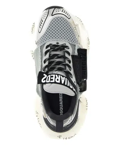 Dsquared2 Faster Mesh-inserts Sneakers In Gray