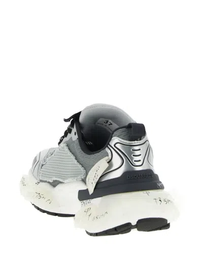Dsquared2 Faster Mesh-inserts Sneakers In Gray