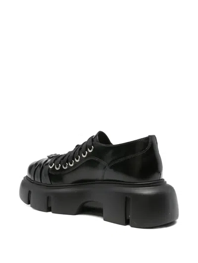 Simone Rocha Buckle-strap Platform Boots In Black