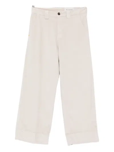 CUFFED-HEM CROPPED PANTS