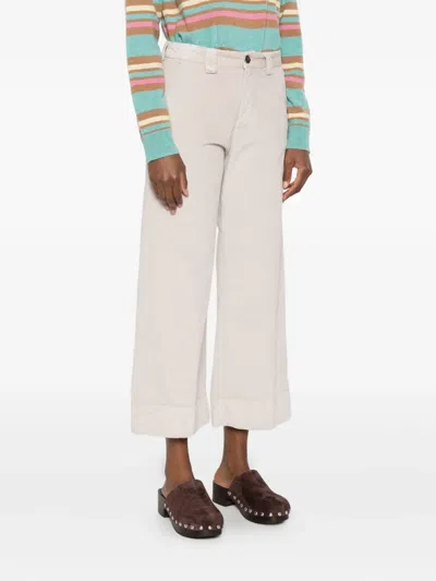 CUFFED-HEM CROPPED PANTS