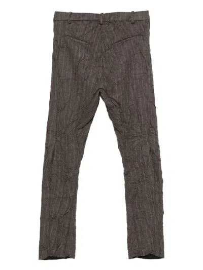 Masnada Striped Pants In Gray