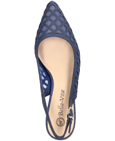 Bella Vita Women's Noel Slingback Pointed Toe Pumps In Blue