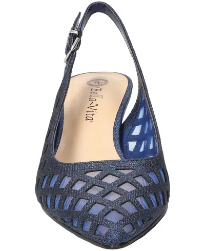 Bella Vita Women's Noel Slingback Pointed Toe Pumps In Blue