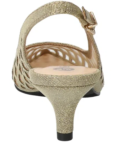 Bella Vita Women's Noel Slingback Pointed Toe Pumps In Gold