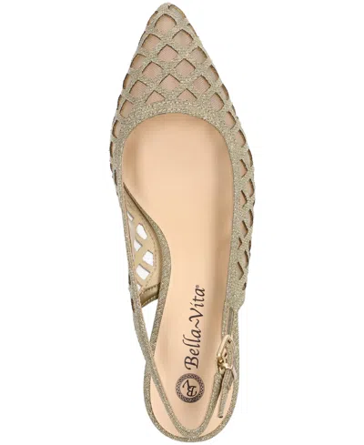 Bella Vita Women's Noel Slingback Pointed Toe Pumps In Gold