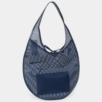 Fashnzfab Mesh Tote Bag In Blue