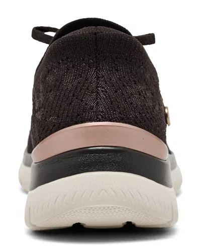 Skechers Hands Free Slip-ins Summits Floral Dreams Womens Slip-on Walking Shoes In Black