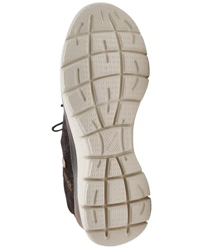 Skechers Hands Free Slip-ins Summits Floral Dreams Womens Slip-on Walking Shoes In Black