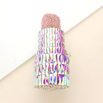 Fashnzfab Bling Lipstick Evening Clutch / Tote / Shoulder Bag In Multi