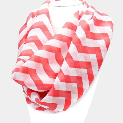 Truedames Chevron Polyester Spring Infinity Scarf In Multi