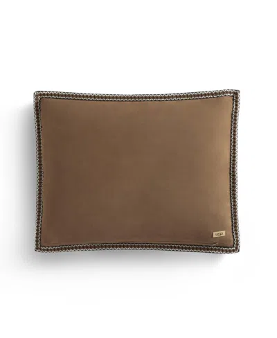 Ugg Devon  Braid Quilt Set, Full/queen In Brown