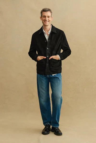 A Days March Algot Suede Overshirt In Multi