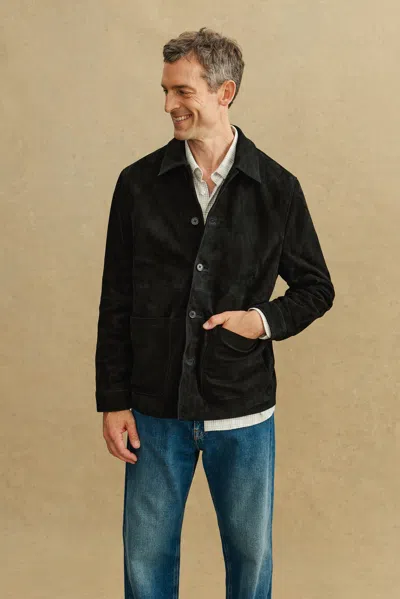 A Days March Algot Suede Overshirt In Multi
