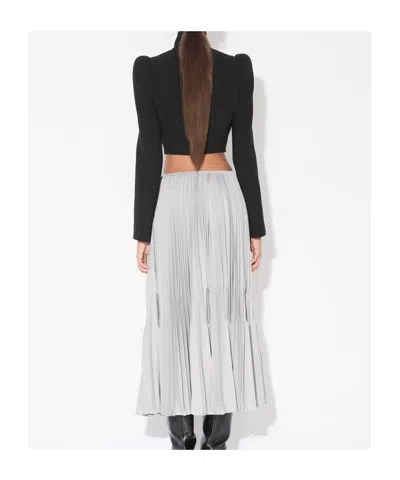 Alaïa High-neck Leather Jacket In Black