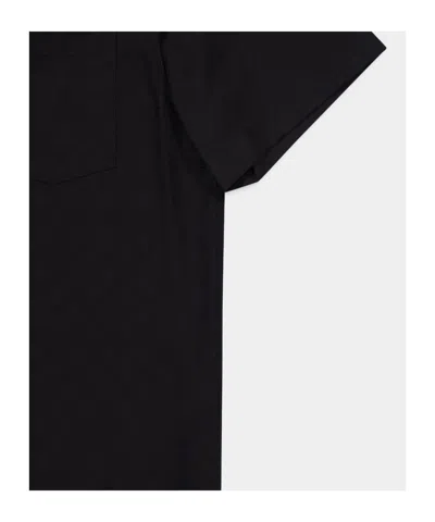 Casablanca Short Sleeve Poplin Shirt With Chest Pocket In Black