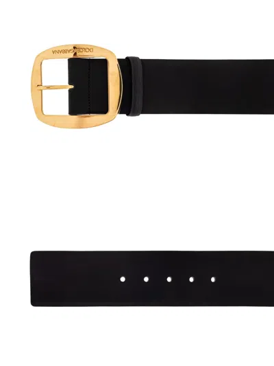 Dolce & Gabbana Large Buckle Strap Accessory In Brown