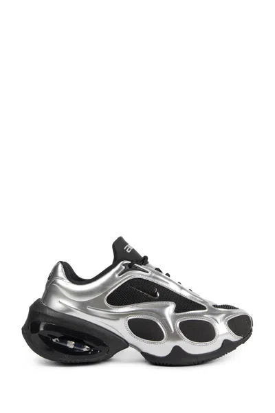 Nike Air Max Muse Sneakers In Silver Leather And Fabric In Multi