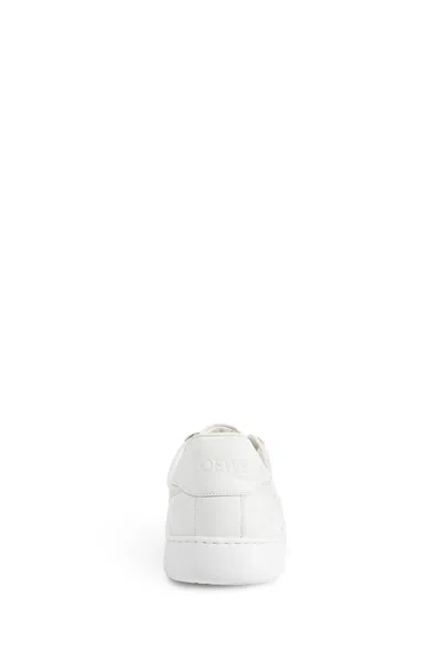 Loewe Jambo Sneaker In Soft Grained Calfskin Sneakers White In White