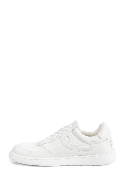 Loewe Jambo Sneaker In Soft Grained Calfskin Sneakers White In White