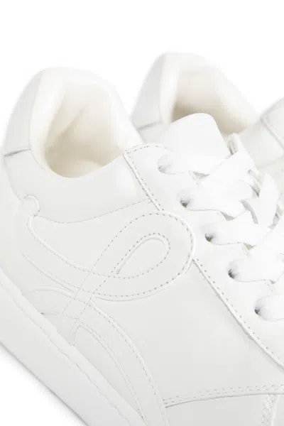 Loewe Jambo Sneaker In Soft Grained Calfskin Sneakers White In White