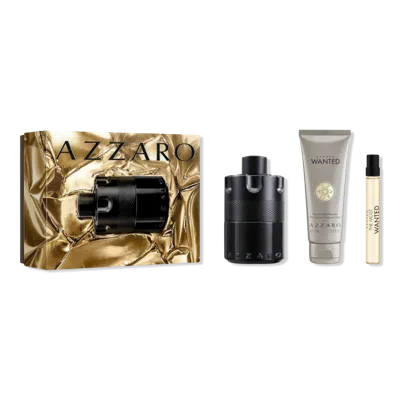 Azzaro The Most Wanted Eau De Parfum Intense 3-pice Gift Set In Transparent