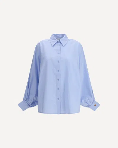 Sosue Antonia Pretzel Blouse In Blue