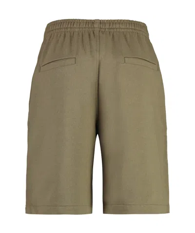 Isabel Marant Cotton Bermuda Shorts Elastic Waistband In Burgundy