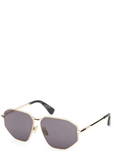 Max Mara Geometric-frame Sunglasses In Gray