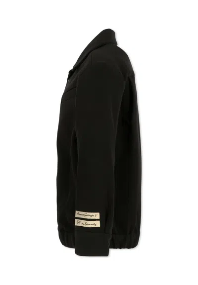 Givenchy Button-down Lapel Jacket In Black