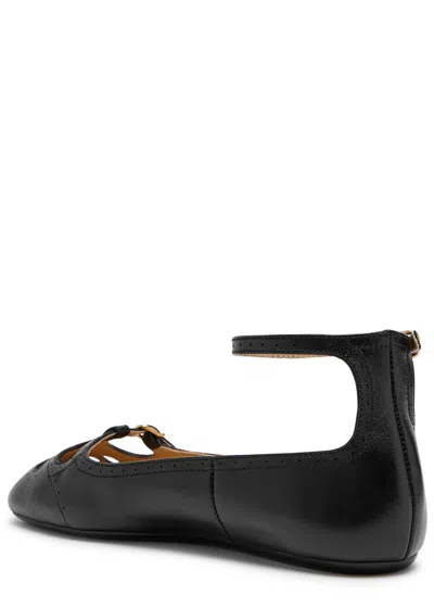 Chloé Black Misty Ballerinas In Black