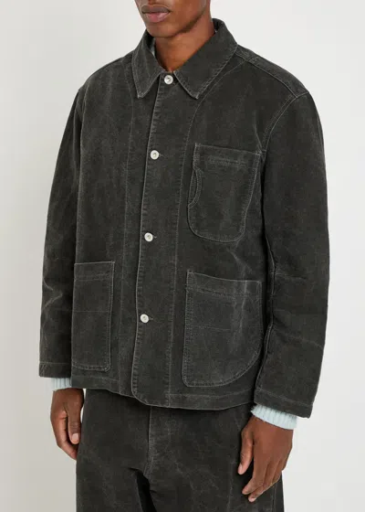 Ymc You Must Create Ymc Mens Charcoal Construction Chore Jacket In Gray