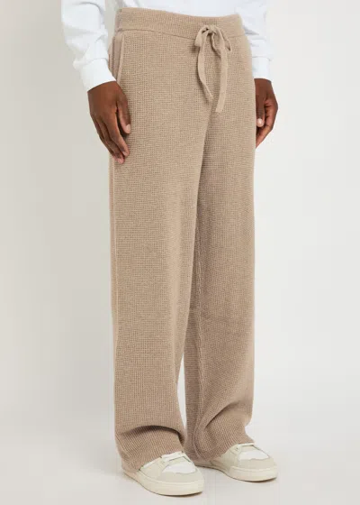 Paige Willits Drawstring Wool-blend Trousers In Neutral