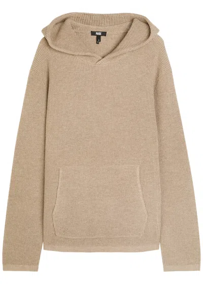 Paige Ojai Merino Wool Blend Hooded Sweater In Neutral