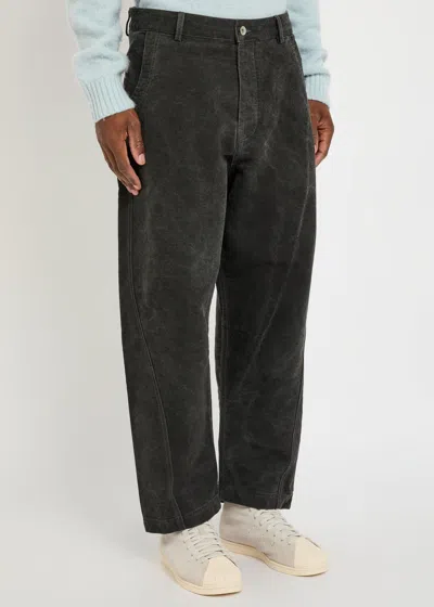 Ymc You Must Create Ymc Twisted Barrel-leg Jeans In Gray