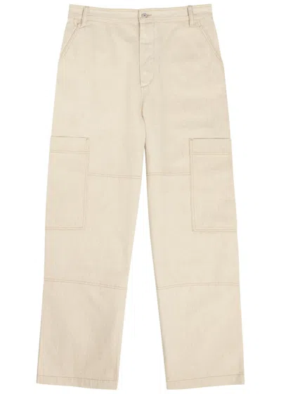 Jacquemus Cargo Trousers With Pockets And Loops In Neutral