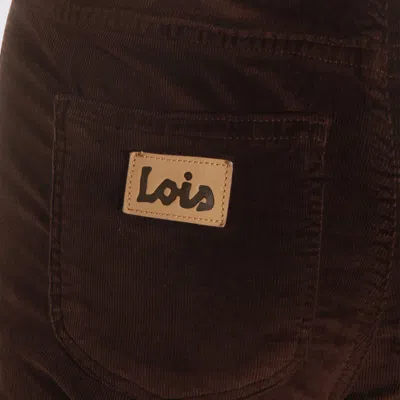 Lois Brown Cotton Jeans In Brown